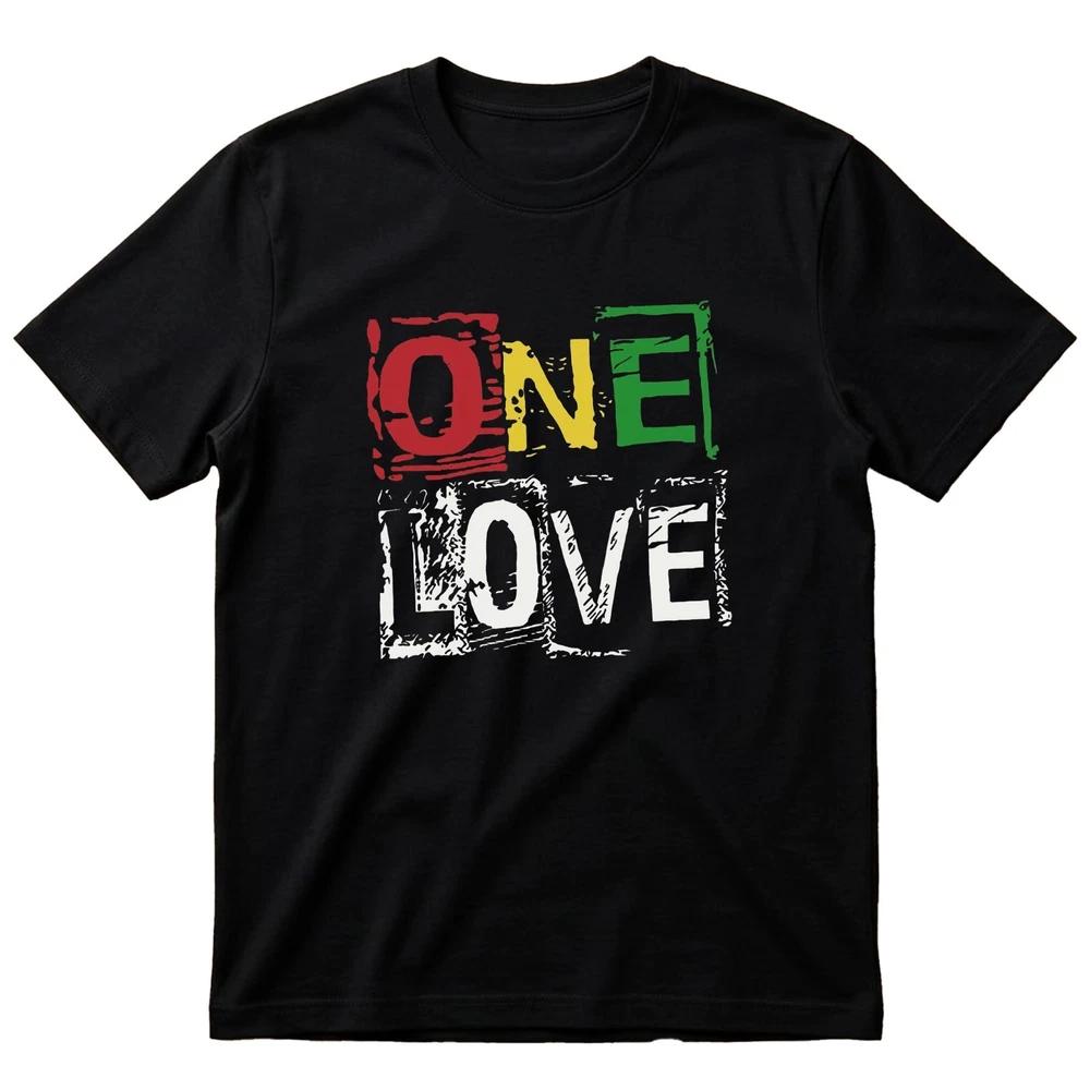 Bob Marley One Love Graphic Tee Reggae Rasta Music TShirt a Perfect Gift S