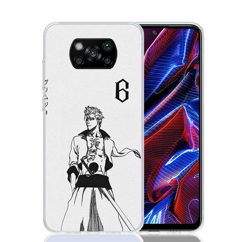 Bleach Grimmjow Case Phone Cover for Xiaomi Redmi Note 10 9 9S 8 8T 7 5 Pro Mi 12T 11T 10T 9T 12 11 Lite A3 A2 Trend Fundas Mi 1