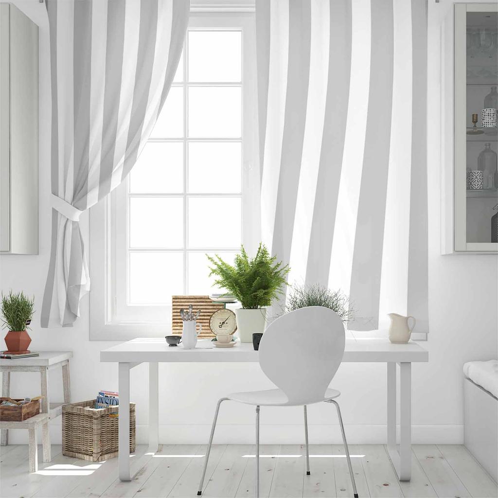 Striped Gray Blackout Curtains For Living Room Bedroom Printed Window Treatment Drapes Home Decor