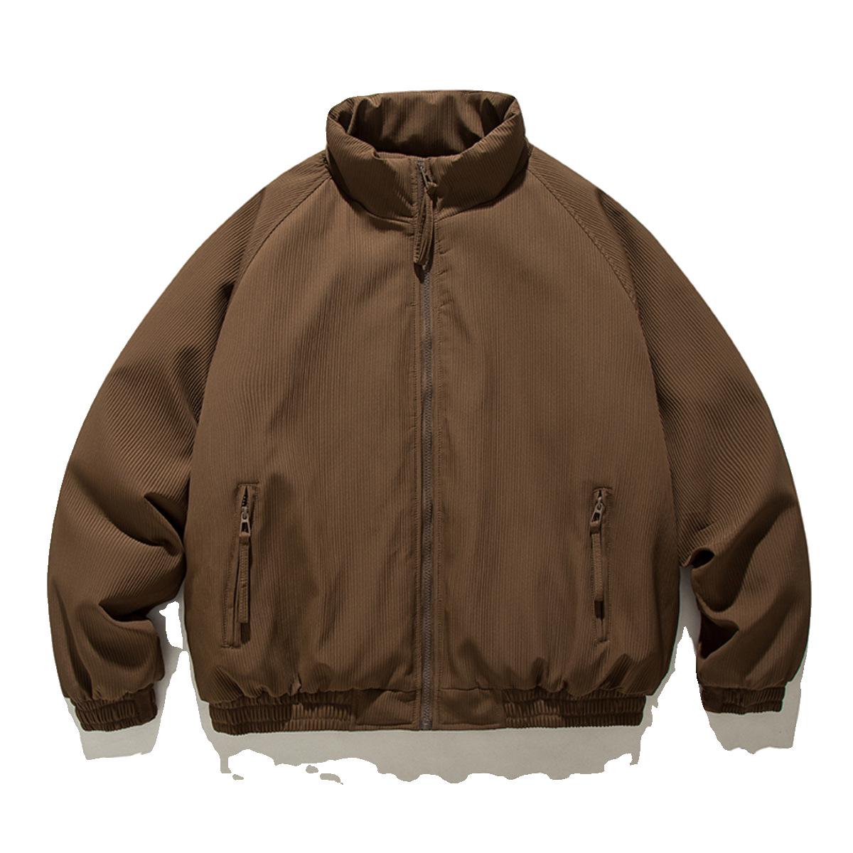 

Maillard Men s Retro Coffee Cotton Jacket – Thick, Warm, and Loose Fit for Winter XL кофейный