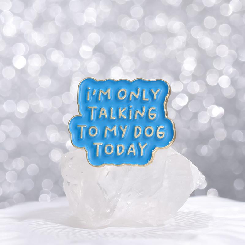 Stylish Cartoon Letter Brooch Pin In Trendy Alloy For Creative Inspirational Designs