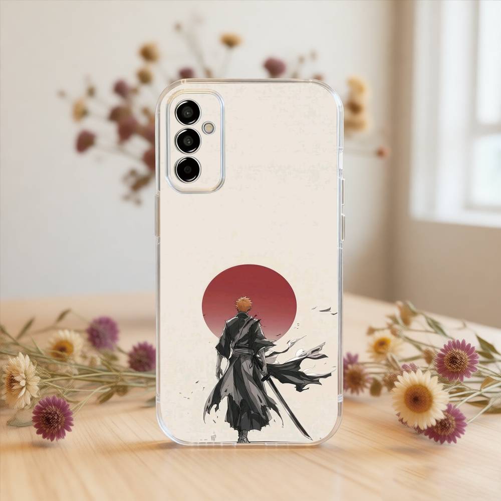 

BLEACH Ichigo Kurosaki Phone Case For SamsungA10,12,20,21S,30,31,40,50,51,52,70,71 Transparent Cover Samsung a12