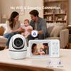 3.2-inch Wireless HD Baby Monitor with Pan-Tilt