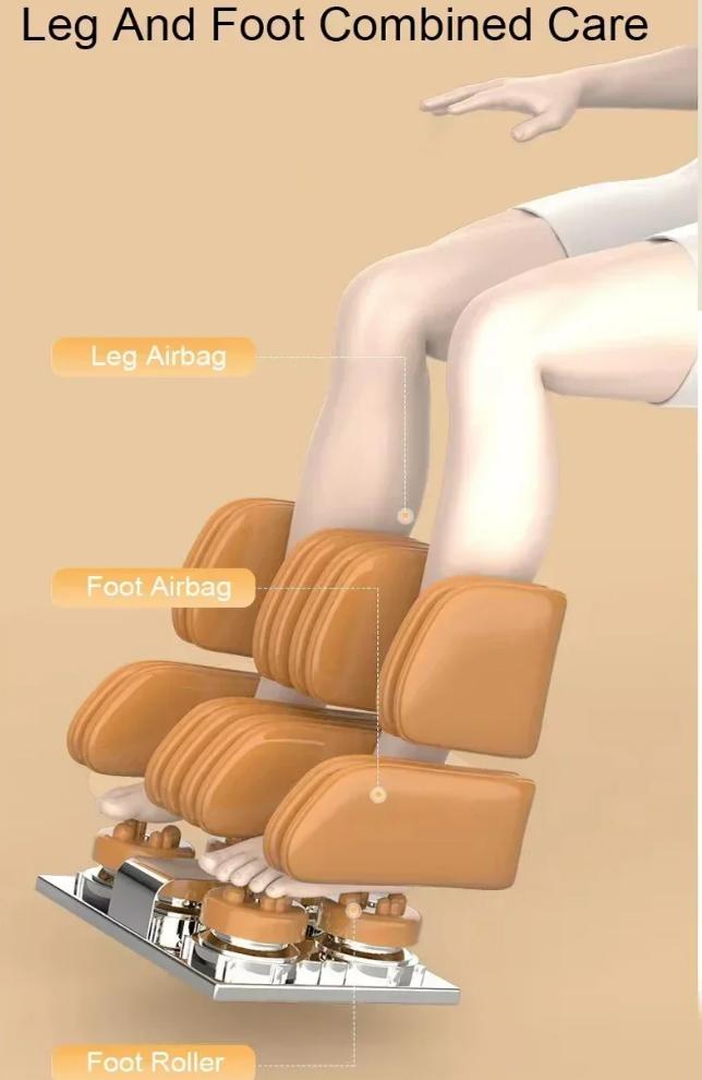 3 Years Warranty 4D 8 Presumed Point Massage Track Massage Chair Zero Gravity Massage Armchair Full Body Airbag Massage Sofa Touchscreen Office