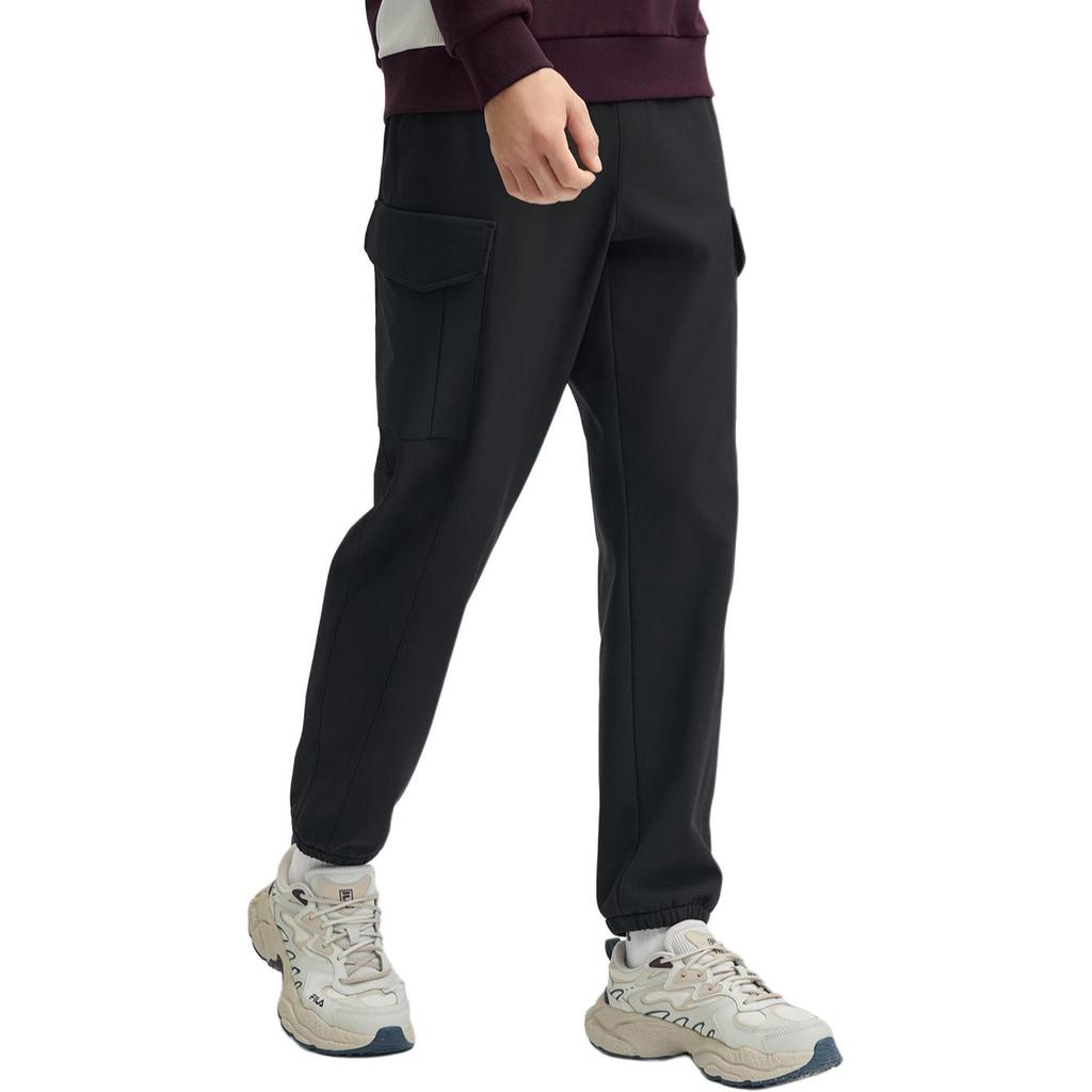 New FILA LifestyleORIGINALE Knitted Sports Pants Men's Jet Black F11M449801FBK