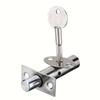 1pc Heavy-Duty Invisible Door Lock with Key - Fireproof Metal Pipe Design, Sturdy Safety Bolt Latch for Office & Manager Doors