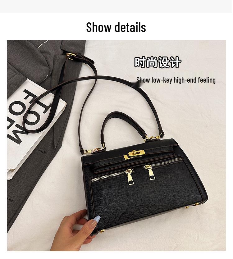 Women's Classic Kelly Style Crossbody Bag - Versatile Shoulder Handbag for Trendy Work & Commute