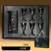 Super Cheap Shot Glasses Set Gift Box European Classic Clear Baijiu Cup Suit 1 Pc Decanter 6 Pc Shot Cup Vodka Liquor Bullet Cup