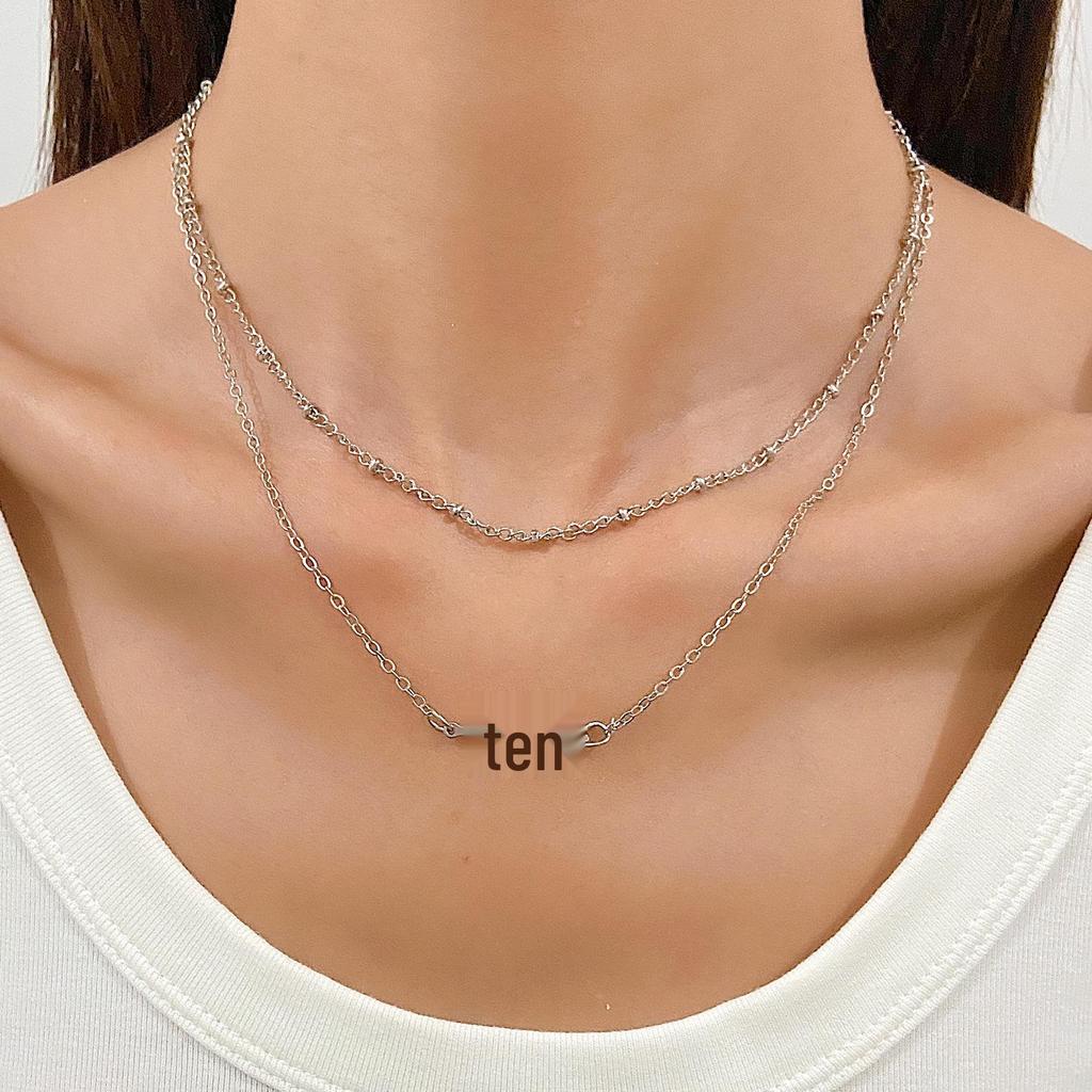 Women's Geometric Diamond Cross Necklace - European & American Punk Hip-Hop Style Choker