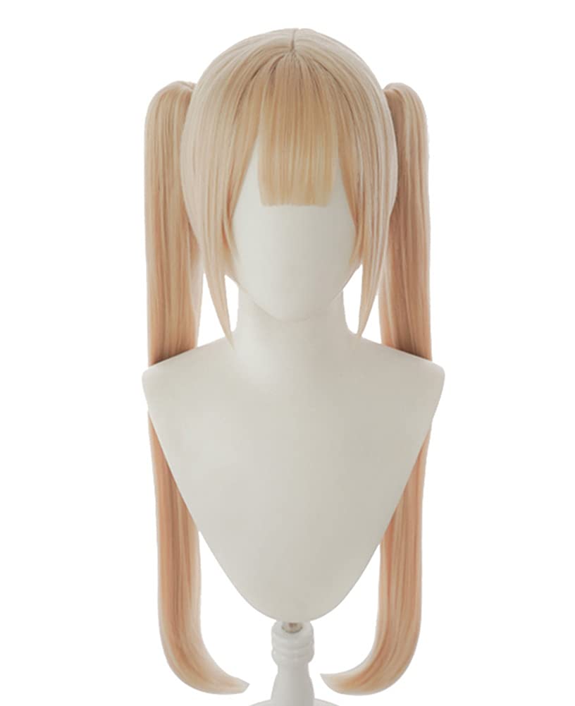Marie Cosplay Medium Full for and Includes Hair Ornaments and Comb Rose-style Wig, Length, Heat-Resistant, Wig, Yellow, Halloween, Events, Costumes,