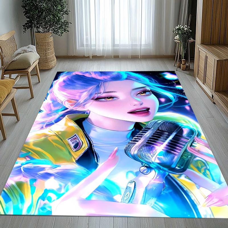 

K-Pop Demon Hunters Golden Saja Boys Living Room Non-Slip Area Rug Soft Carpet for Bedroom Playroom Sofa,Home Decor Doormat 40x60cm