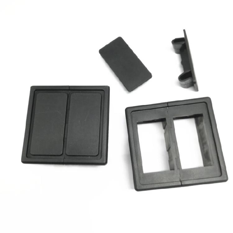 6Pcs Rocker Switches Panel Cover ABS Rectangular Rocker Switches Blank Snap in Hole for Standard Switches Panel Hole