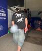 Nodi System Error Horse Crop Tee Sapphire Blue
