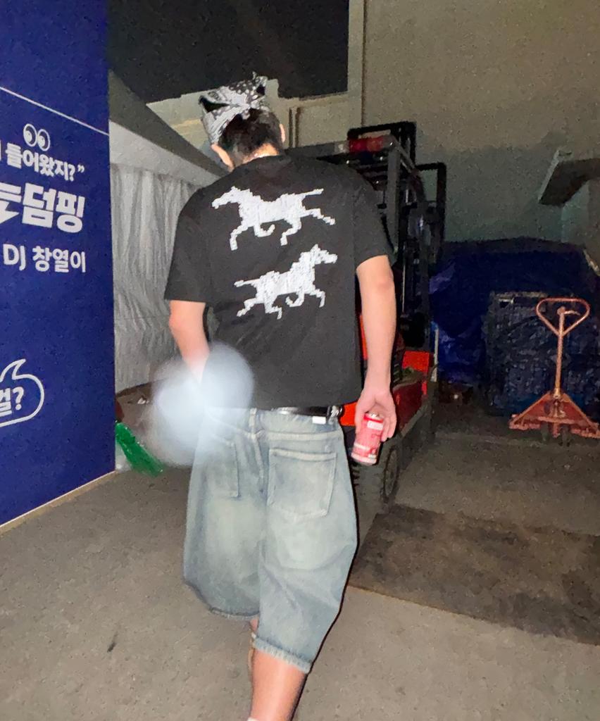 Nodi System Error Horse Crop Tee Sapphire Blue