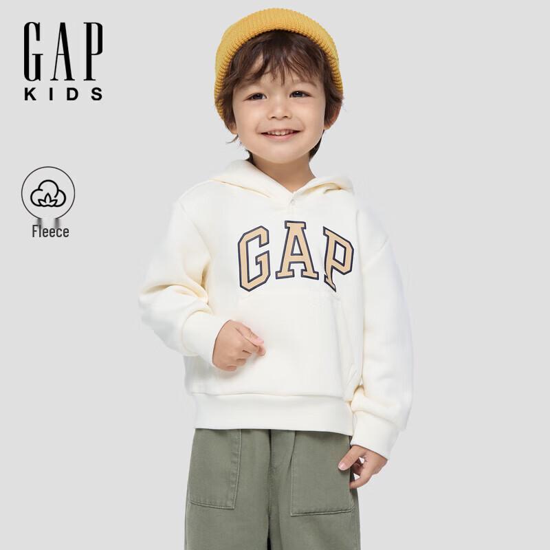 

GAP Kids Foam Print Logo Fleece Hooded Sweatshirt 160/76