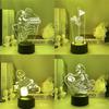 Super Mario Usb Night Light With Color Changing Led For Gaming Room Decor