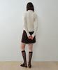 Simeteuligpeosenteu Knitlike Layered Mini Skirt / Brown