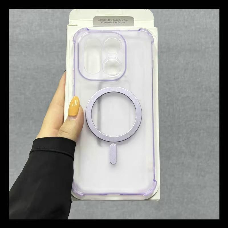 Magnetic Shockproof Soft TPU Airbag Case For Oneplus 15 1+15 Wireless Charging Anti-Fall Silicone Back Cover For 1+ 15 Bumper