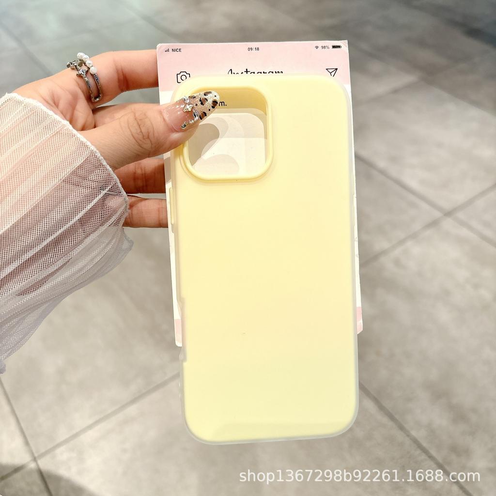 Candy Macaron Jelly Apple 17/16promax Mobile Phone Case iPhone15 Skin Sense 14 Frosted Air Case