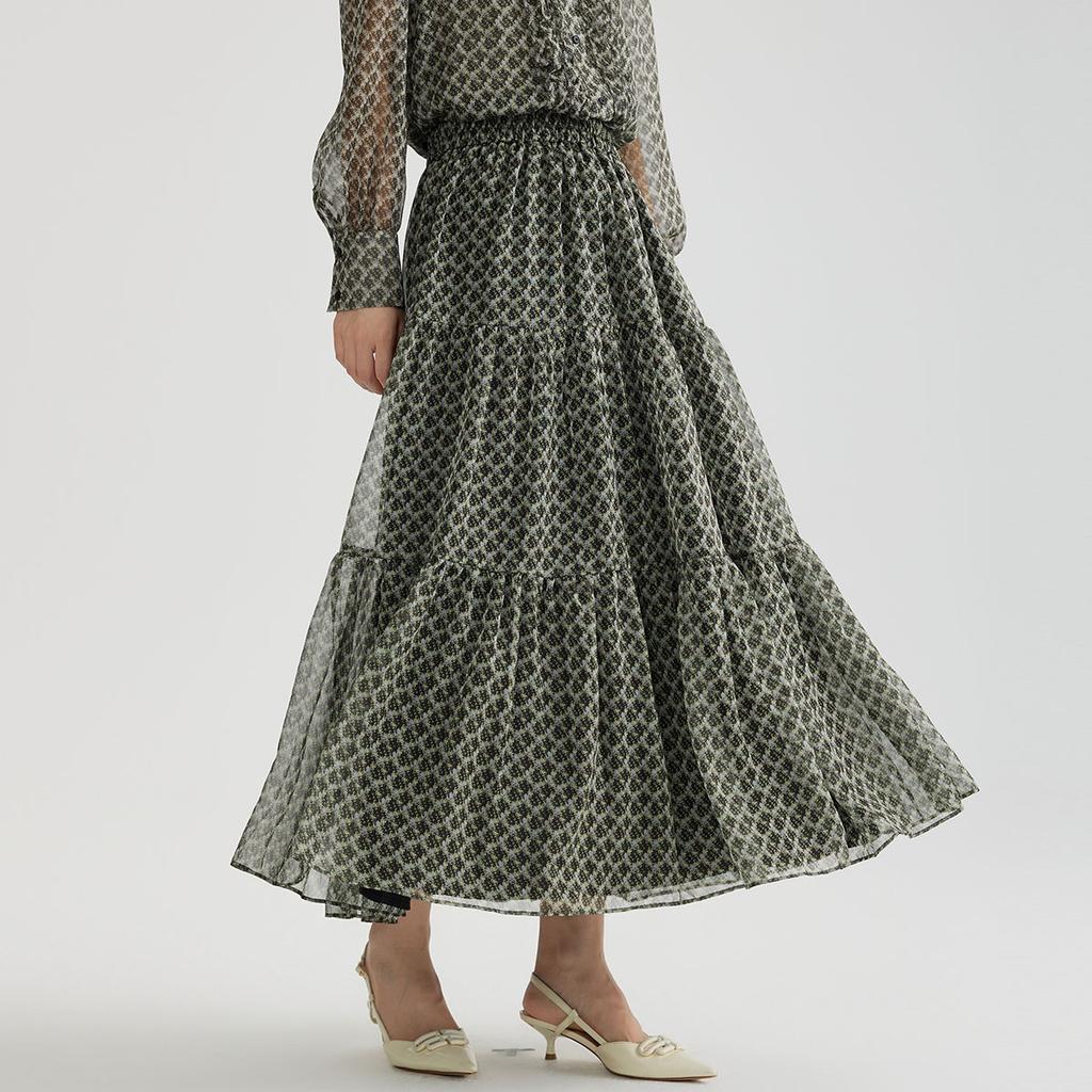 Elegant Floral Skirt for Women - Summer Vacation Style