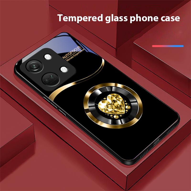 Kreis Diamant Für OnePlus Nord 3 5 6T 7 Pro 8 12 10T Reno8 Lite 5G 10R Nord N30 Hartschale Gehärtetes Glas Handyhülle Schwarz