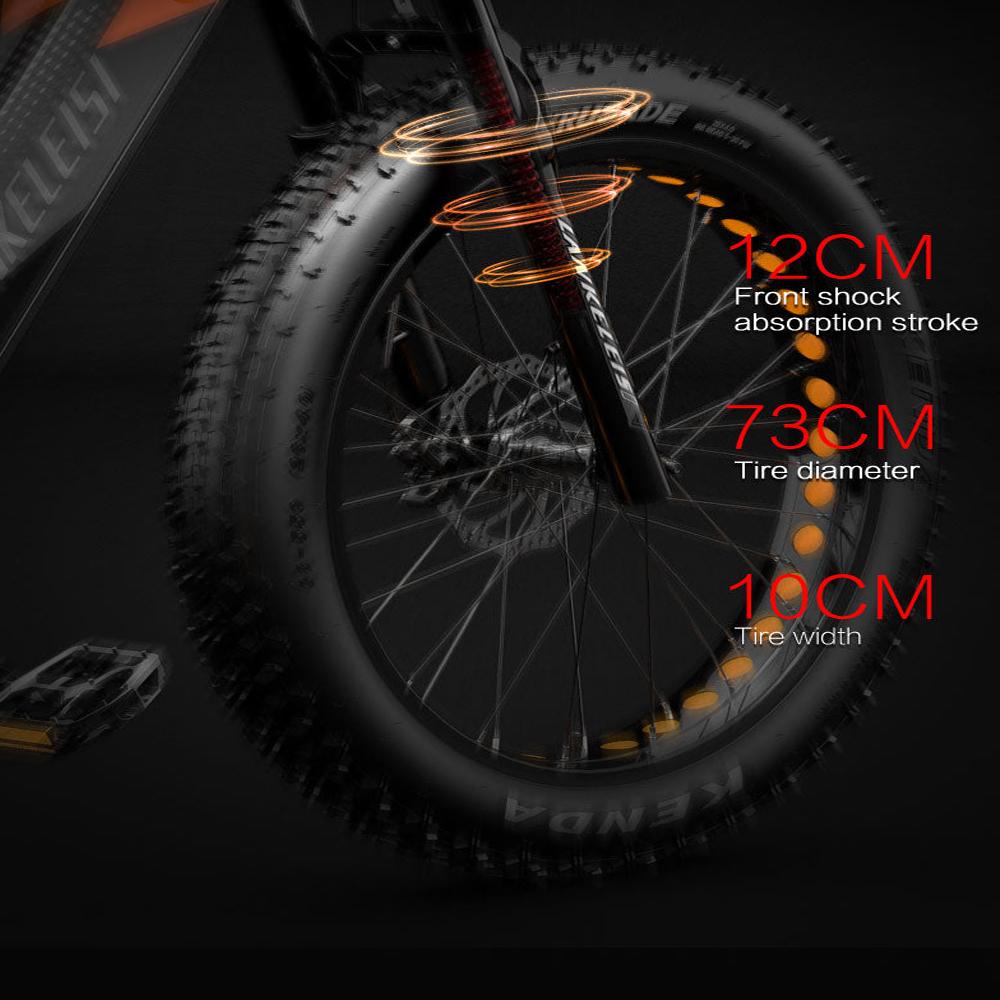 Elektrokolo Lankeleisi 26" 1000W Motor Do Všeho Terénu Ebike 48V 20AH Maximální Dojezd 150Km Nosnost 150Kg RV800