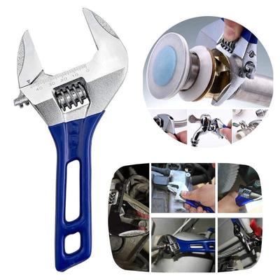 Clé à fourche large réglable à mâchoires parallèles et manche court, outil de réparation