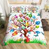 Easter Egs Soft Duvet Cover Easter Beding Set,Rabit Tail Warm Comforter Cover Lovely Carton Rabit Pet Animal Comfortable Quilt Cover Single Quen