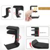Universal Headset Stand Table Side Hanging Storage Rack 360°Rotating Headphone Organizer Clamp No Punch Desk Hanger For Earphone