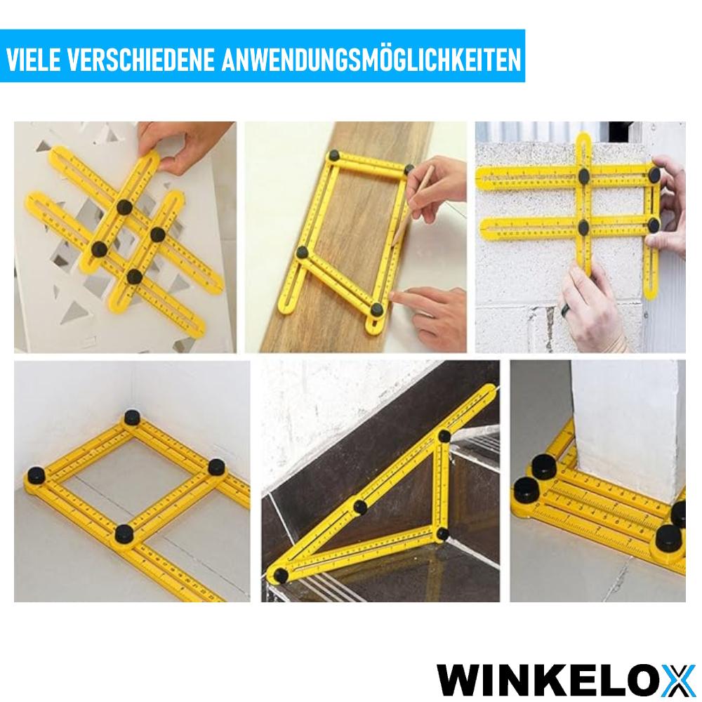 WINKELOX Angle Template Protractor Angle Bevel Angle Measuring Device