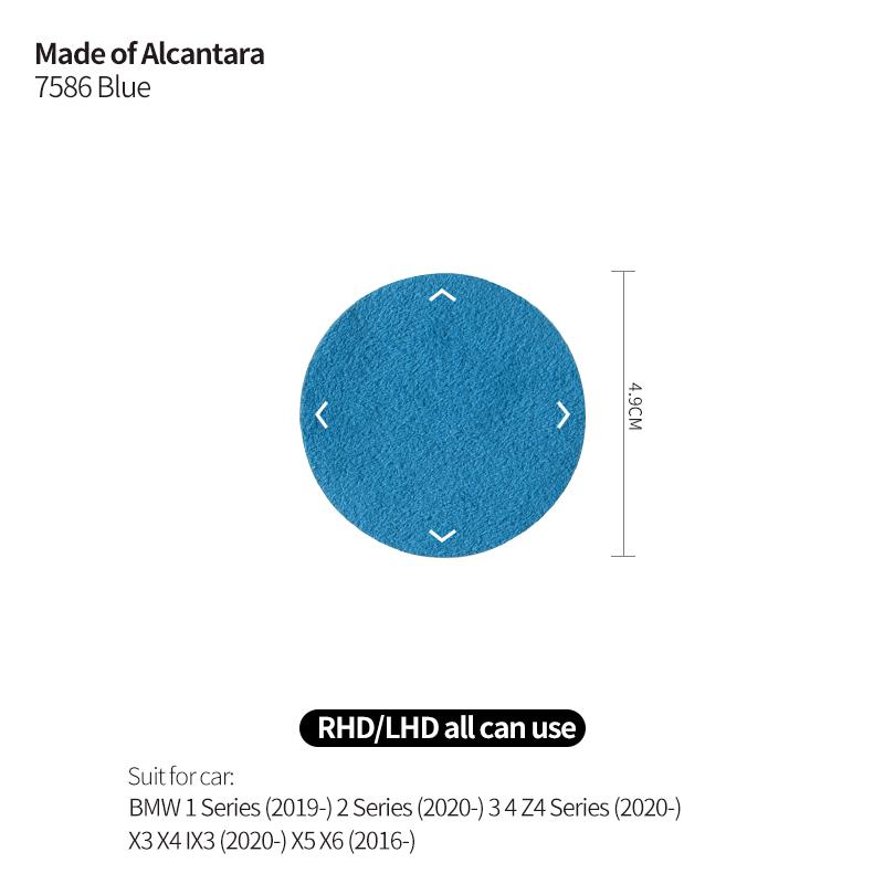 AAAPH1 For BMW 1er/2er/3er/4er/z4 Series Made of Alcantara Multimedia Switch Knob Trim Sticker Car Interior Custom Tuning Accessories