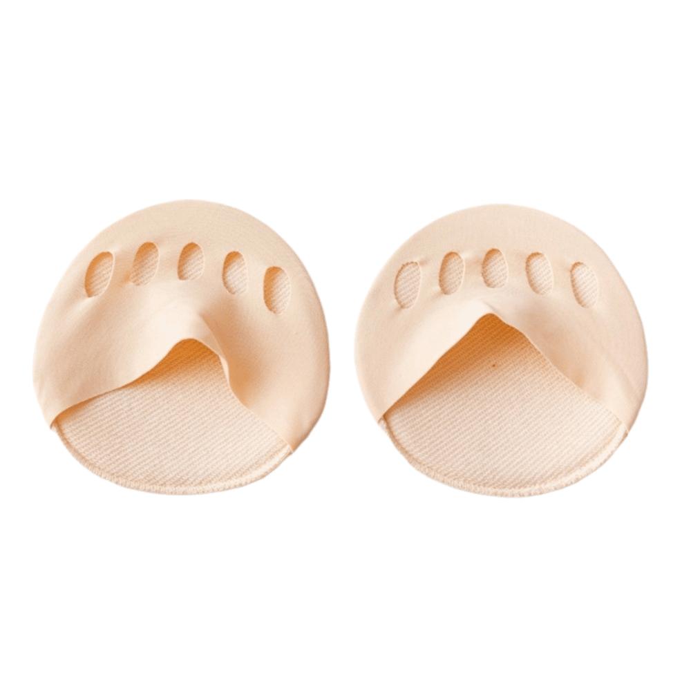Anti-slip Invisible Forefoot Pad Ice Silk Breathable Half Foot Socks Five Toes Insoles Invisible Socks Inserts Pads Summer One Size