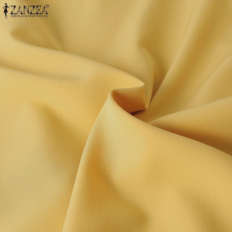 ZANZEA Женское повседневное платье в полоску без рукавов с U-образным вырезом — фото 13