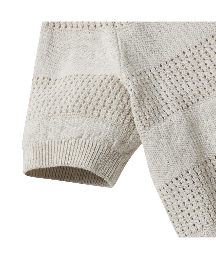 Henry Cottons Short Sleeve Collared Cardigan_Ahwam25521Bex