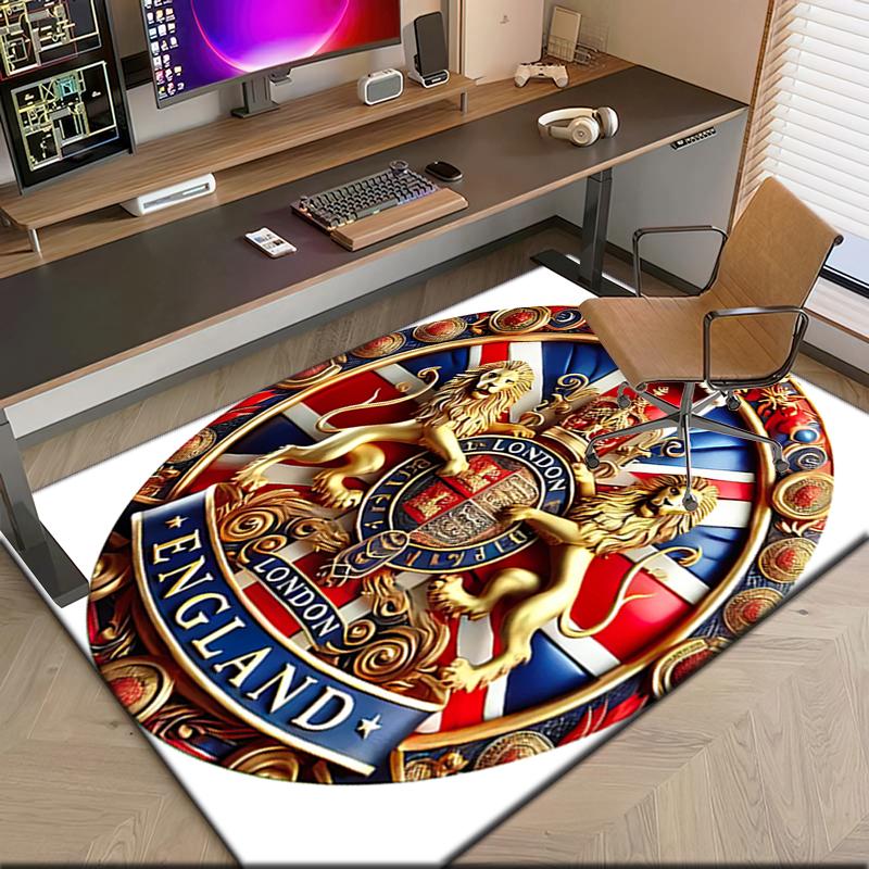 1pc British Empire London England Carpet Rug for Living Room Bedroom Home Sofa Decoration,Kids Play Non-slip Floor Mat