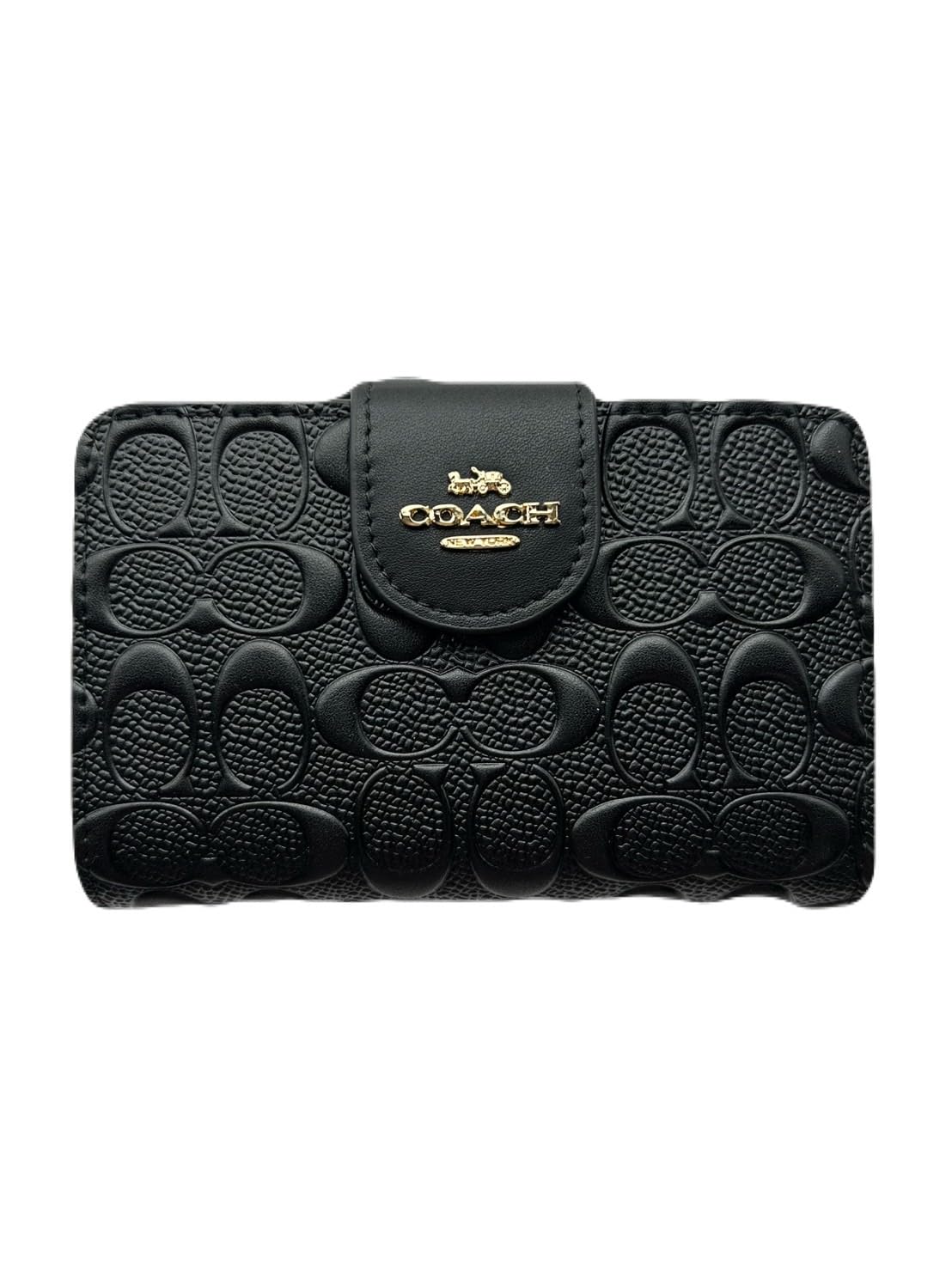 

Bifold Wallet C5896 Black Medium Signature Outlet Product [Coach] Women s [Item] чорний