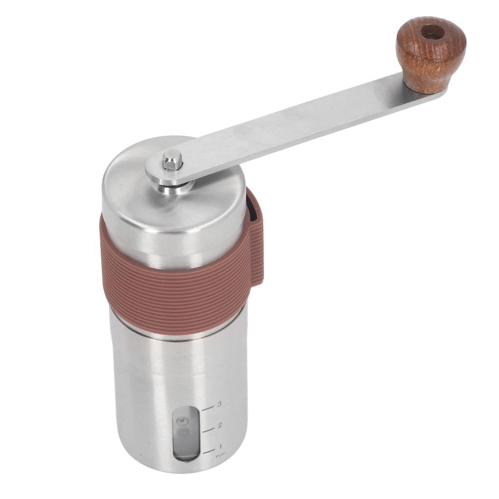 Portable Manual Coffee Grinder Stainless Steel Manual Ceramic Burr Mini Coffee Bean Grinder for