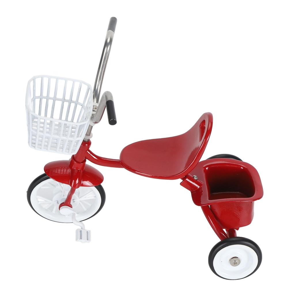 Metall-Dreirad-Modell Dreirad-Modell Dekorative Miniatur-Dreirad-Statue Lebensechtes Dreirad-Spielzeug-Ornament für Schreibtischregal