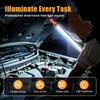 Rechargeable LED Mechanic Work Light with Hook COB Magnetic Base 360° Swivel Flashlight for Car Repair Emergency Lamp 4 Modes