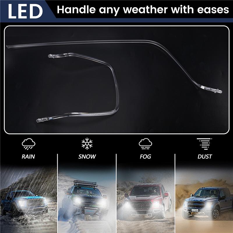 Light Guide Strip Car Daytime Running Headlights For VW Touareg 2016-2018 Headlights Accessories