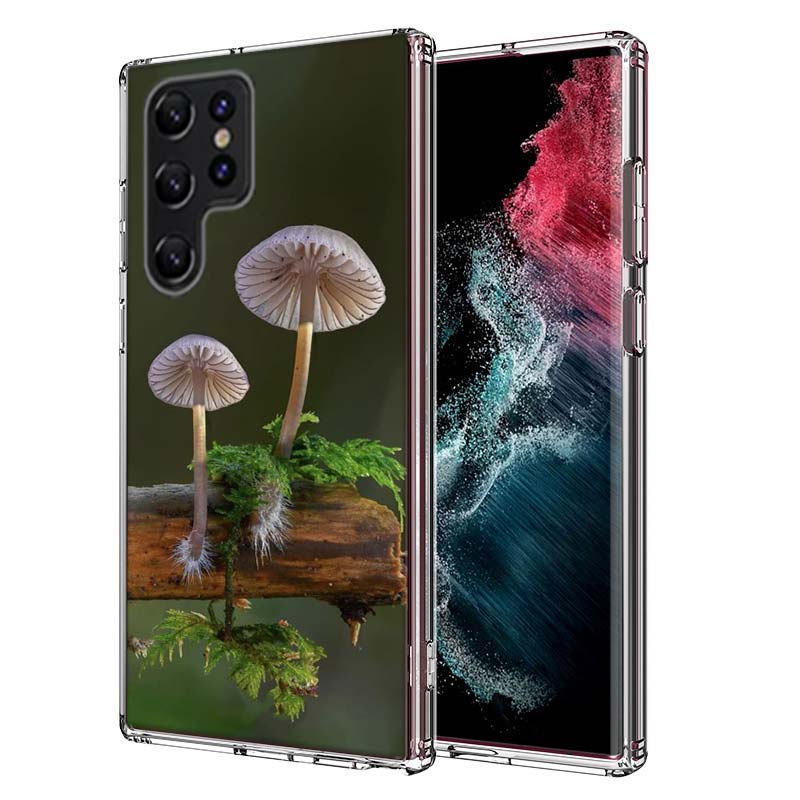 

Fungal Aesthetics Capa Phone Case For Samsung S26 Ultra S25 Edge Galaxy S23 S21 S20 S24 FE S22 S10 Plus Cover Clear TPU Shell Co Samsung S10