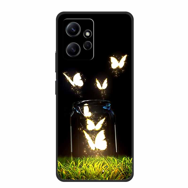 Für Xiaomi Redmi Note 12 4G Hülle Tiere Weiches Silikon TPU Handyhüllen Rückseite für Redmi Note12 4G Mode 23021RAA2Y Fundas