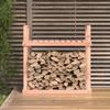 Support à bûches - Bois de douglas - 110x35x108,5 cm - Marron - Rangement extérieur - Mixte