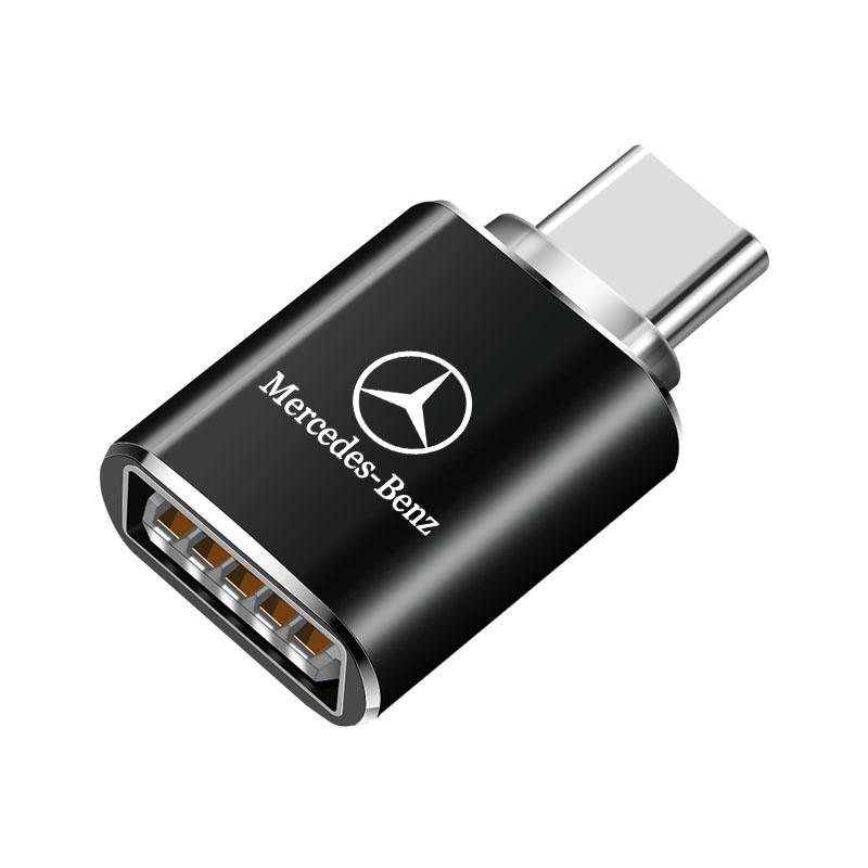GLC GLB Type C OTG Male To USB Female Adapter Converter Connector For Mercedes Benz AMG W203 W206 W220 W205 W211 W212 W201 W210