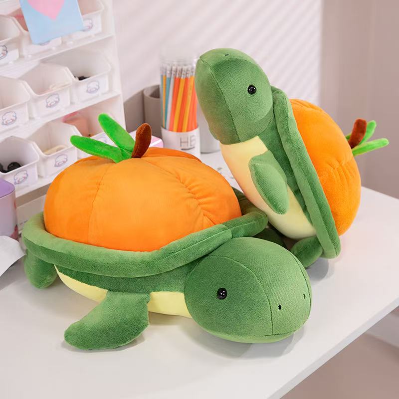 35/45/55 Cm Simulated Fruit Turtle Doll Stuffed Plush Toy Handmade Doll Cartoon Anime Cute Children's Birthday Gift Fun Doll