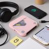 Port le CD Player with Dual Stereo Speakers   5.3 Re  le Headphones LCD for Home Car Outdoor Support CD   USB Input   Playback