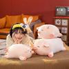 Pig Stuffed Animal Plush Pillow - 15.7'' Kawaii Soft Pig Hugging Pillow, Adorable Cuddle Plush Toy, for Kids, Girlfriend, or Adults