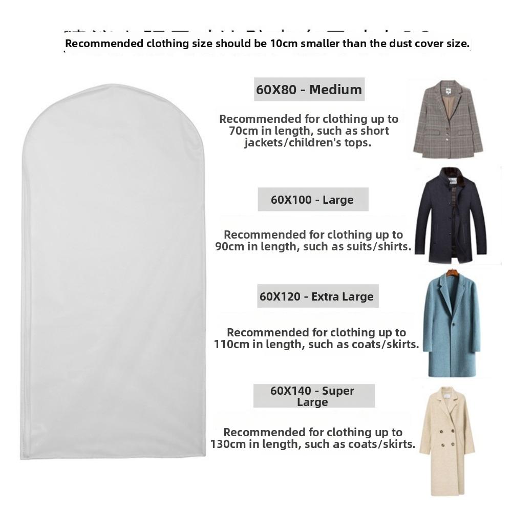 Clear Wedding Dress Garment Protector Wear Resistant Reusable Dust-proof Covers Universal Bride Gown Storage Bags Wardrobe