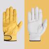 1 Pair Working Gloves Waterproof Faux Sheep Skin Anti-slip Hand Protector Thickened Wear Resistant Construction Repair Work Outdoor Yardwork Gardening