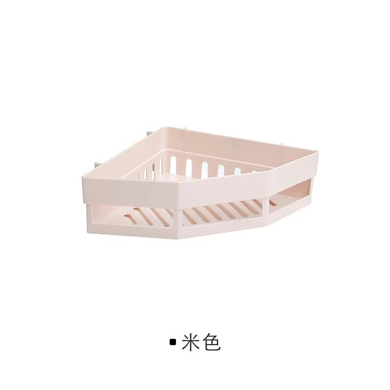 Punch-free Corner Shelf Shampoo Supplies Bathroom Shelves Bathroom Seamless Tripod Storage Rack For Holder Shower